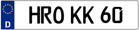 Trailer License Plate